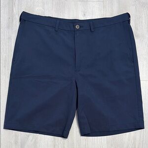 🔥BUNDLESALE Mens 40 Haggar Blue Flat Front Stretch Waist Performance Shorts